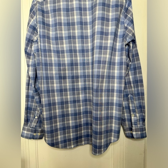 Tommy Hilfiger Slim Fit Stretch Long Sleeve Button Down 16 34/35 Large - Picture 6 of 13